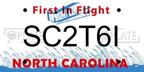 SC2T6I North Carolina License Plate