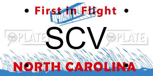 SCV North Carolina License Plate