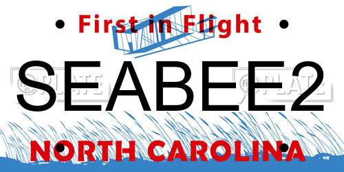 SEABEE2 North Carolina License Plate