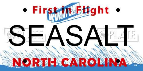 SEASALT North Carolina License Plate