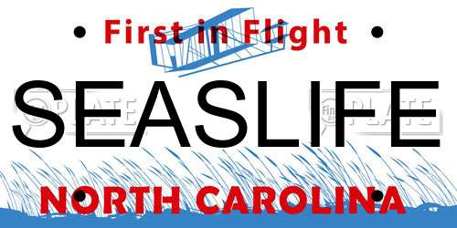 SEASLIFE North Carolina License Plate