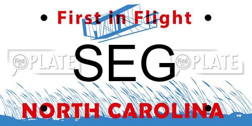 SEG North Carolina License Plate
