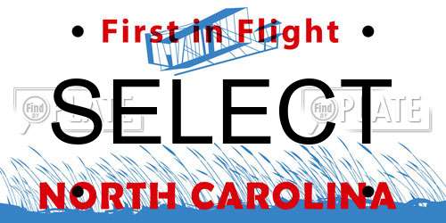 SELECT North Carolina License Plate