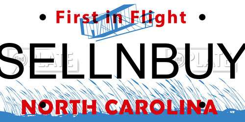 SELLNBUY North Carolina License Plate