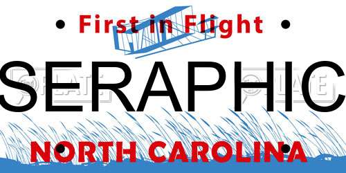 SERAPHIC North Carolina License Plate