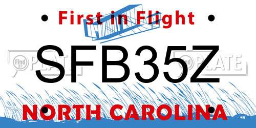 SFB35Z North Carolina License Plate