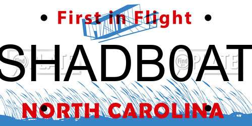 SHADB0AT North Carolina License Plate