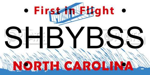 SHBYBSS North Carolina License Plate