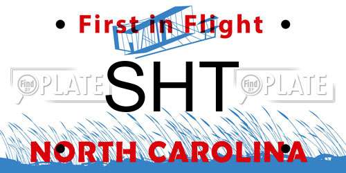SHT North Carolina License Plate