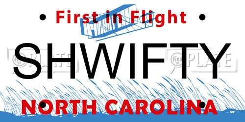 SHWIFTY North Carolina License Plate