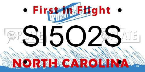SI5O2S North Carolina License Plate