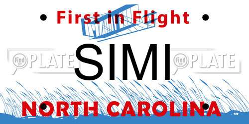 SIMI North Carolina License Plate