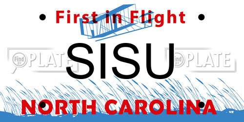 SISU North Carolina License Plate