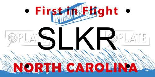 SLKR North Carolina License Plate