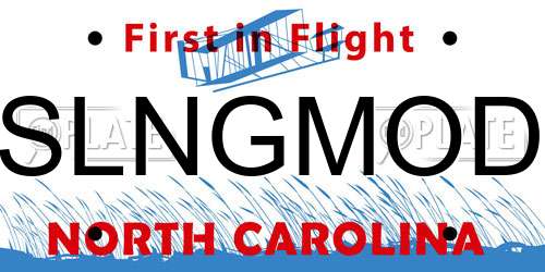 SLNGMOD North Carolina License Plate