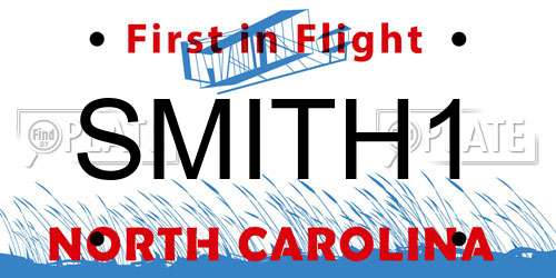 SMITH1 North Carolina License Plate