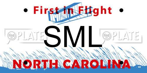 SML North Carolina License Plate