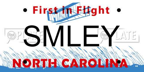 SMLEY North Carolina License Plate