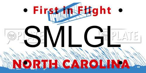 SMLGL North Carolina License Plate
