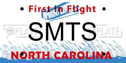SMTS North Carolina License Plate