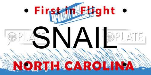 SNAIL North Carolina License Plate