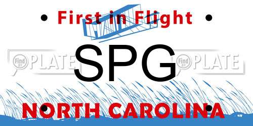SPG North Carolina License Plate