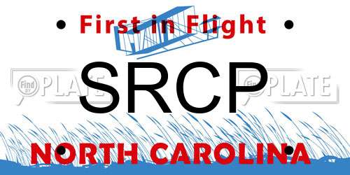 SRCP North Carolina License Plate