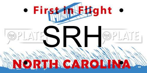 SRH North Carolina License Plate