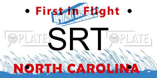 SRT North Carolina License Plate