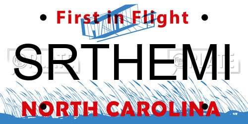 SRTHEMI North Carolina License Plate
