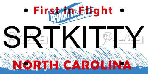 SRTKITTY North Carolina License Plate