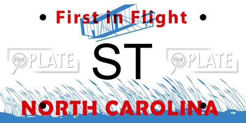 ST North Carolina License Plate