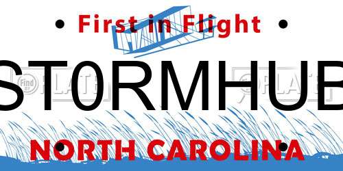 ST0RMHUB North Carolina License Plate