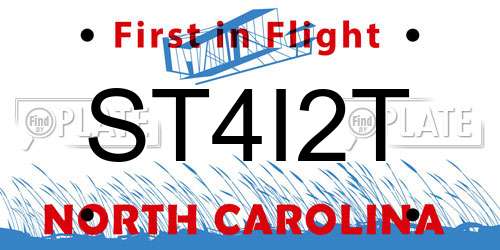 ST4I2T North Carolina License Plate