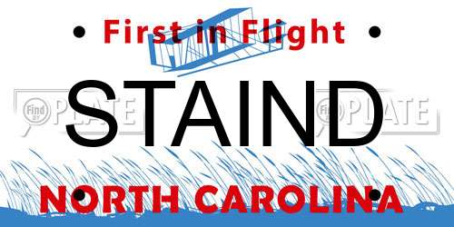 STAIND North Carolina License Plate