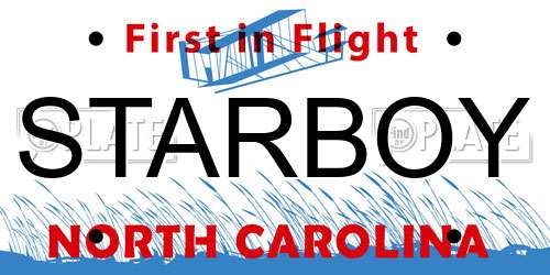 STARBOY North Carolina License Plate