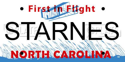 STARNES North Carolina License Plate