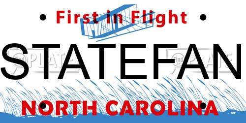 STATEFAN North Carolina License Plate