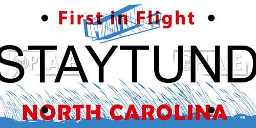 STAYTUND North Carolina License Plate