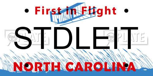 STDLEIT North Carolina License Plate