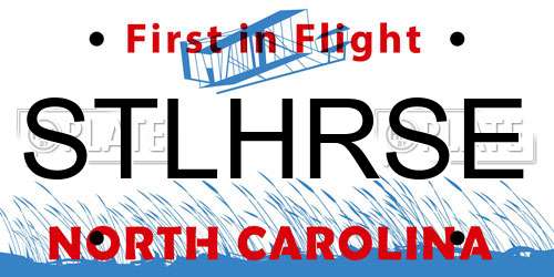 STLHRSE North Carolina License Plate