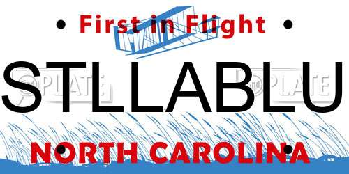 STLLABLU North Carolina License Plate
