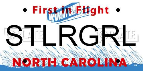 STLRGRL North Carolina License Plate