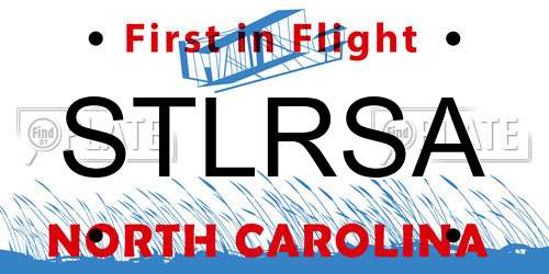 STLRSA North Carolina License Plate