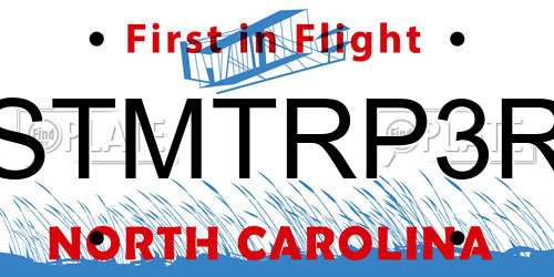 STMTRP3R North Carolina License Plate
