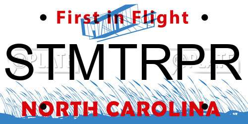 STMTRPR North Carolina License Plate