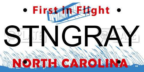 STNGRAY North Carolina License Plate