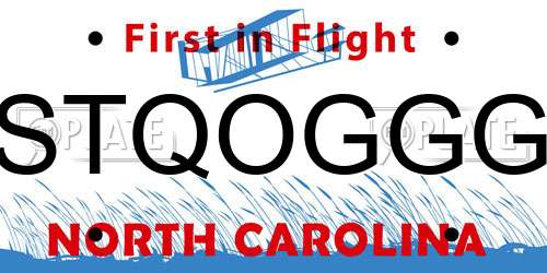 STQOGGG North Carolina License Plate