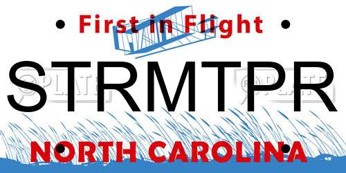 STRMTPR North Carolina License Plate