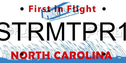 STRMTPR1 North Carolina License Plate